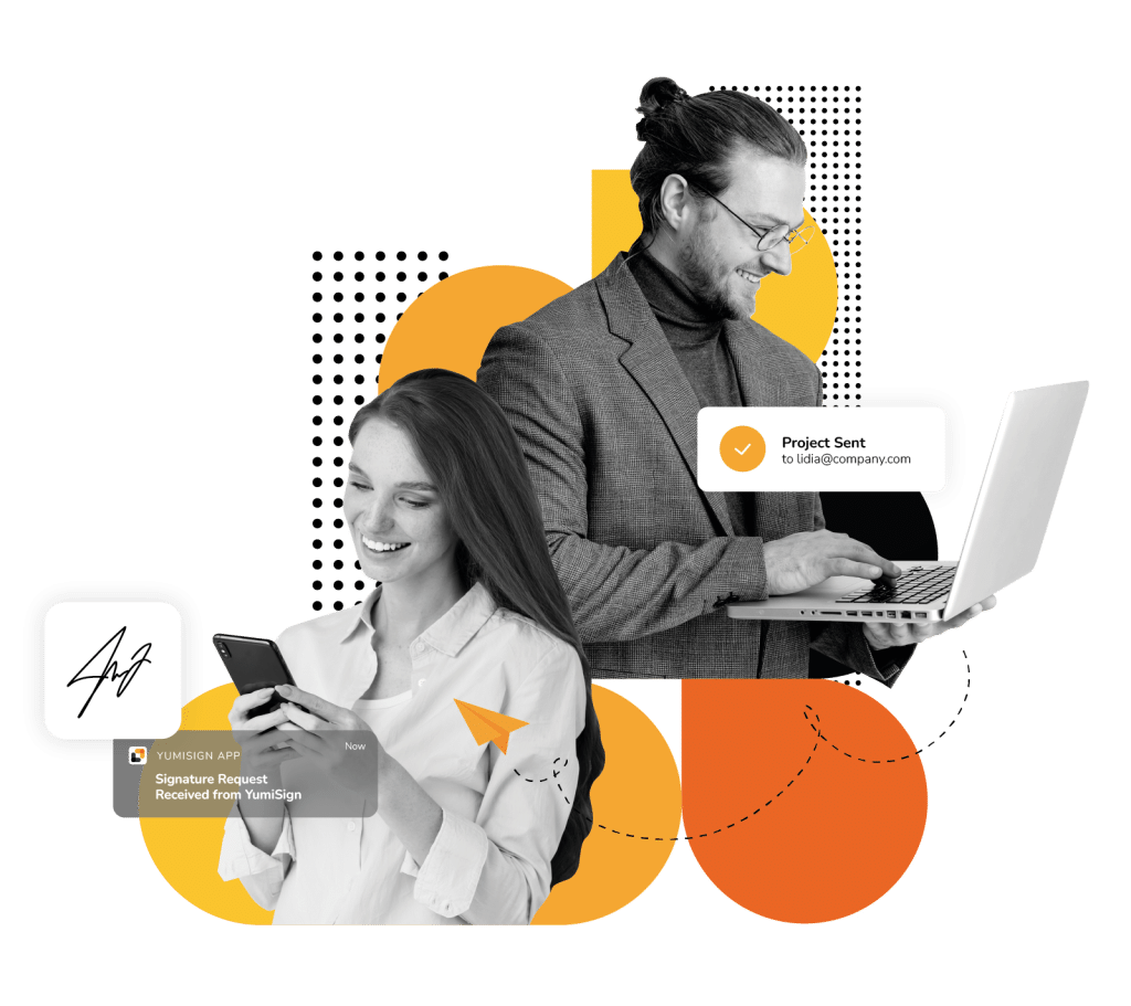 Plateforme de signature électronique YumiSign. La signature virtuelle simplifiée ! Plan individuel gratuit. Essai gratuit.