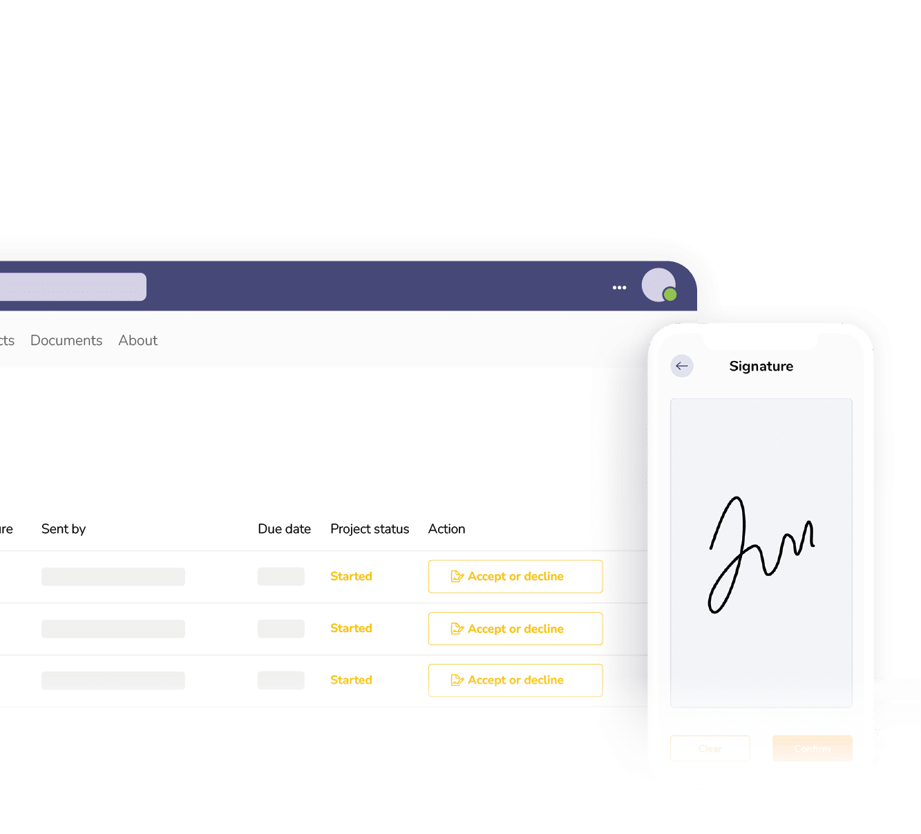 Recupera tus tareas y firma<br />desde varios dispositivos