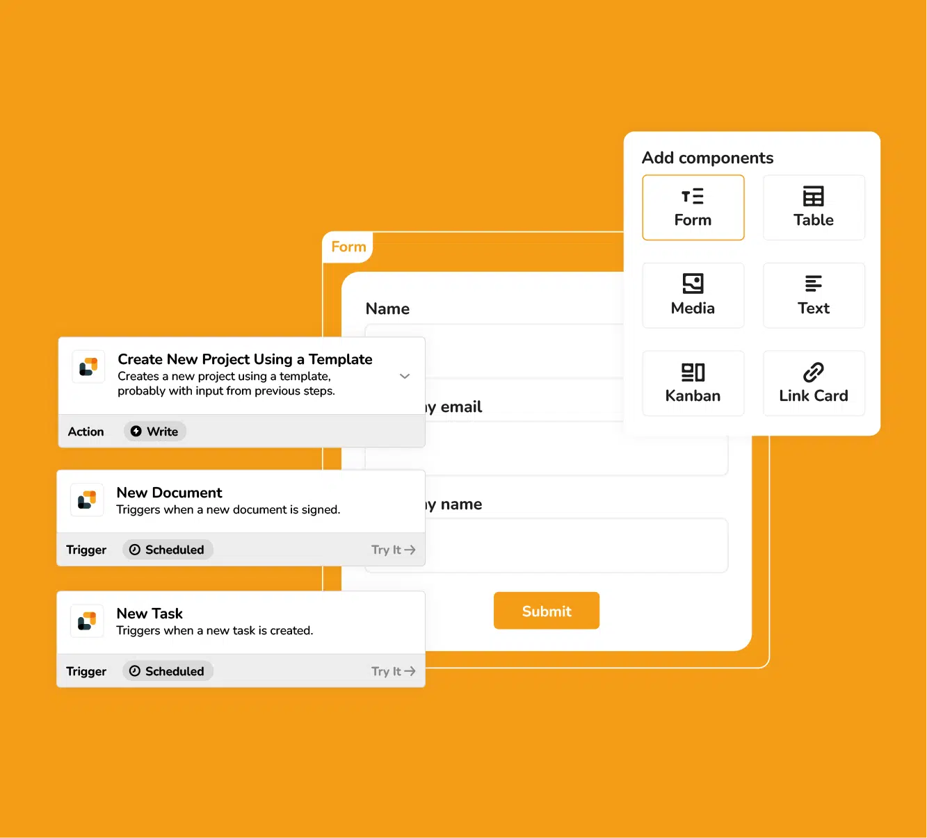 Formulaires dynamiques avec interfaces Zapier